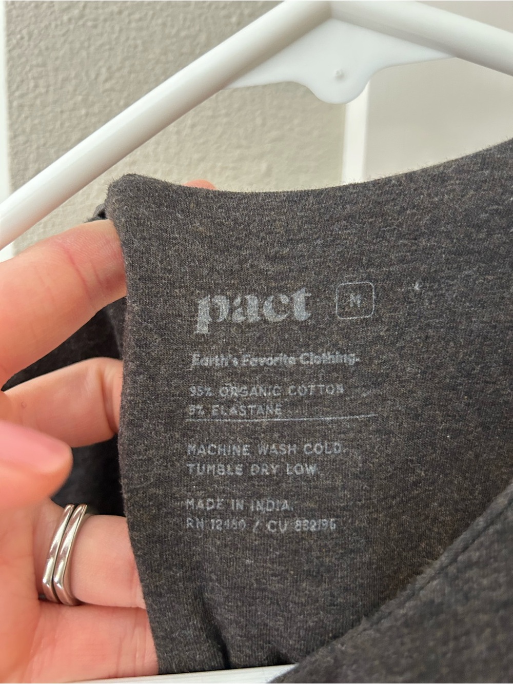 Pact Organic Cotton Sleeveless Dark Charcoal Knit A-line Midi Dress w/ Pockets - Picture 6 of 10